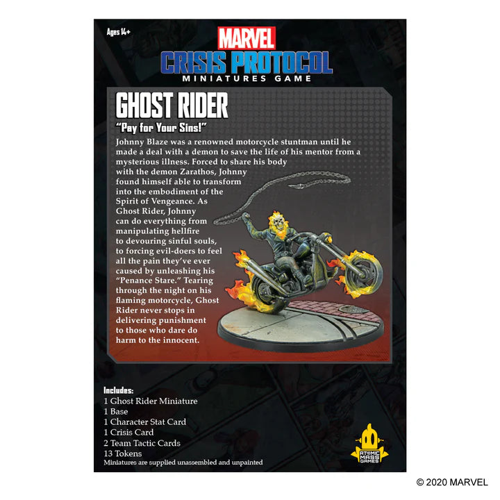ASMODEE - Marvel Crisis Protocol: Ghost Rider (Inglés)
