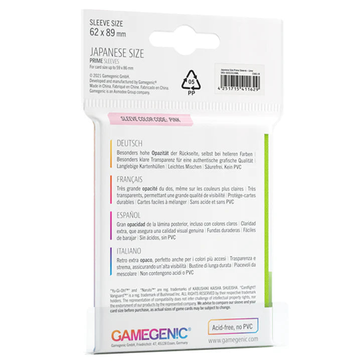 Gamegenic - Micas Japanese Size Prime: Lima c/60