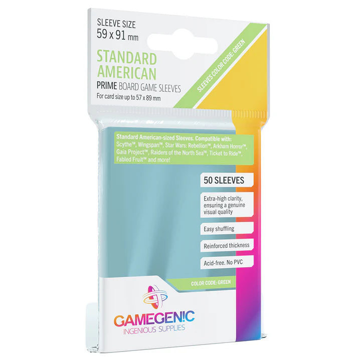Gamegenic - Micas PRIME Sleeves: Standard American c/50 - Gamesmart