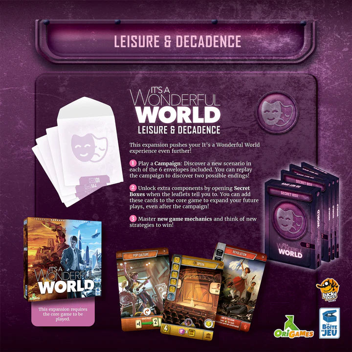 ASMODEE - It's a Wonderful World: Leisure & Decadence (Inglés)