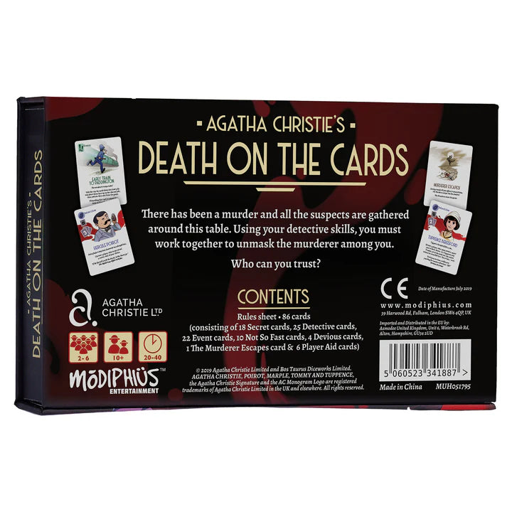 ASMODEE - Agatha Christie's: Death on the Cards (Inglés)