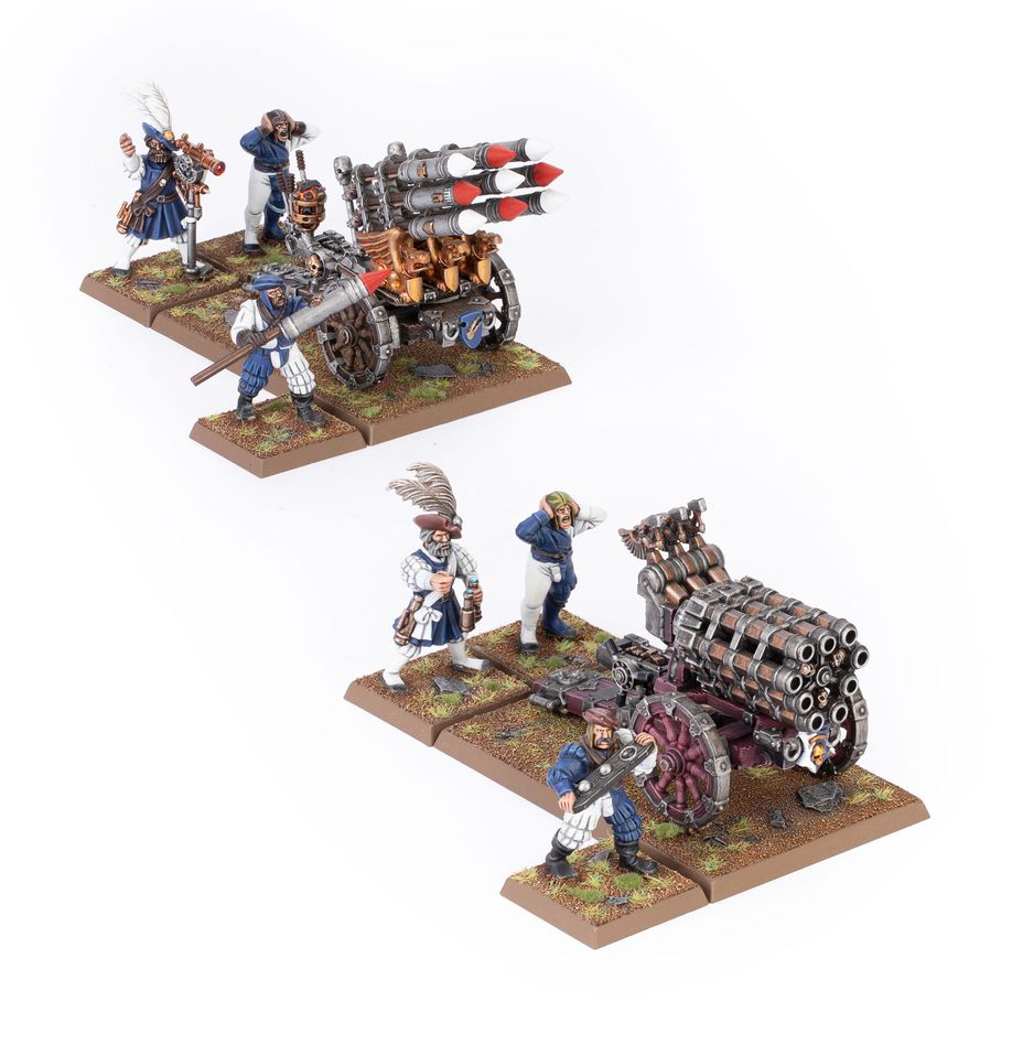 Warhammer Old World - Empire of Man: Hellblaster Volley Gun & Helstorm Rocket Battery