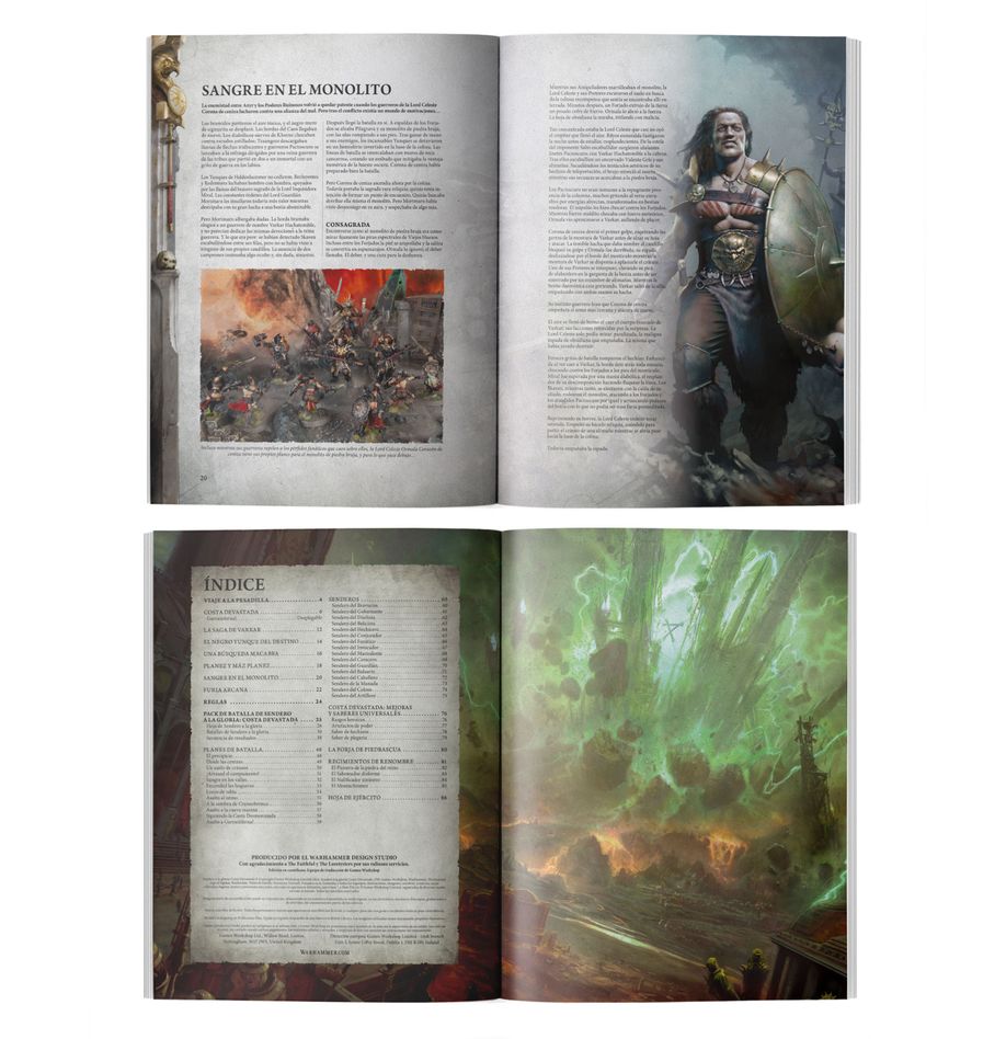 Libro - WHAOS Path to Glory Ravanged Coast (Español)