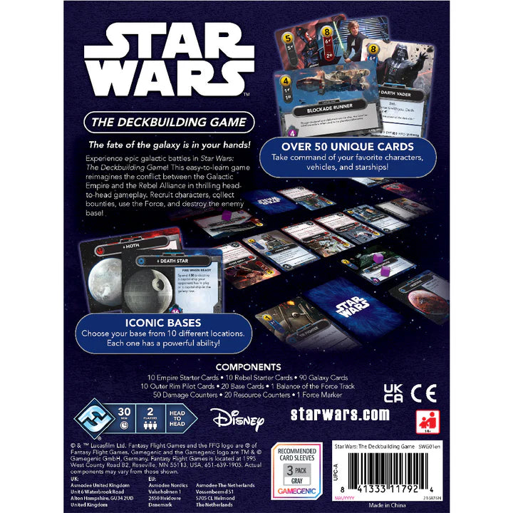 ASMODEE: Star Wars: The Deckbuilding Game (Inglés) - Gamesmart