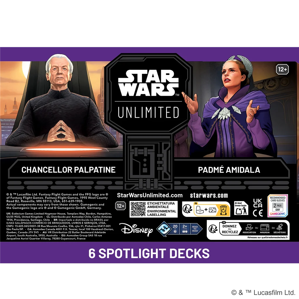 Star Wars Unlimited - Secrets of the Power: Spotlight Deck Display c/6 decks (Inglés)