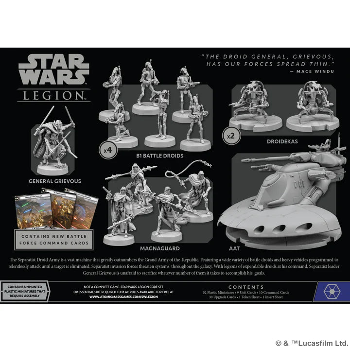 ASMODEE - Star Wars Legion: Separatist Invasion Battle Force Starter Set (Inglés) - Gamesmart