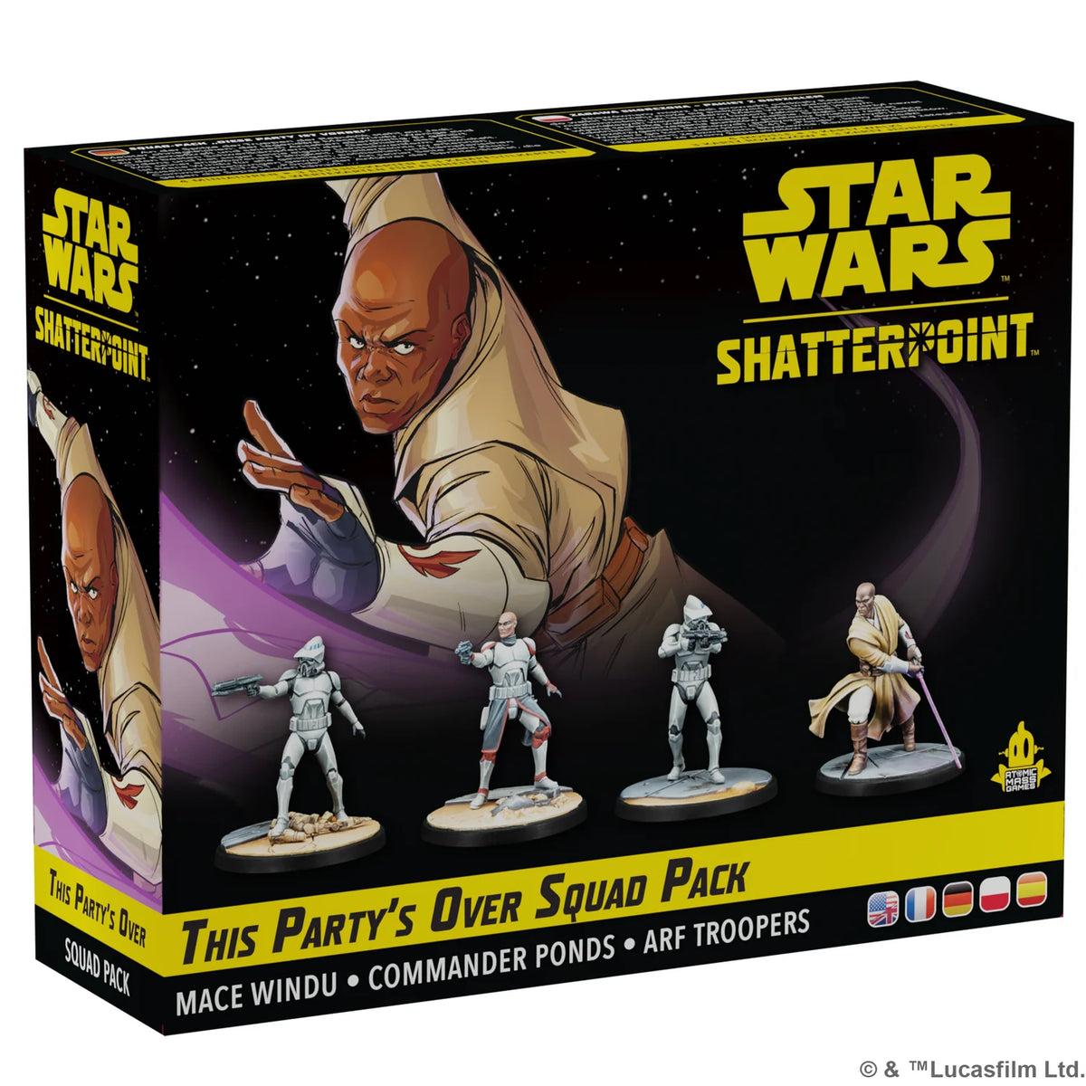 ASMODEE - Star Wars Shatterpoint: This Party's Over Mace Windu Squad Pack