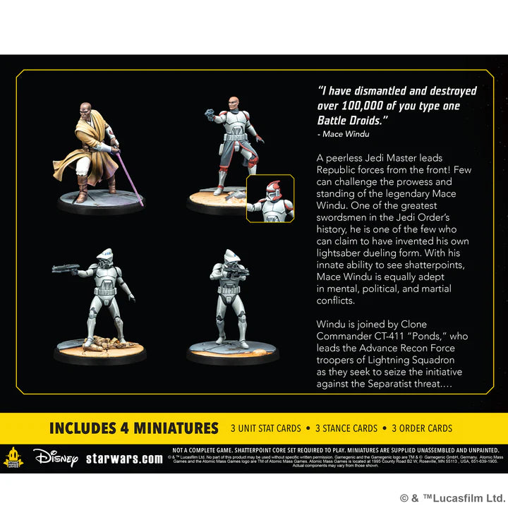 ASMODEE - Star Wars Shatterpoint: This Party's Over Mace Windu Squad Pack