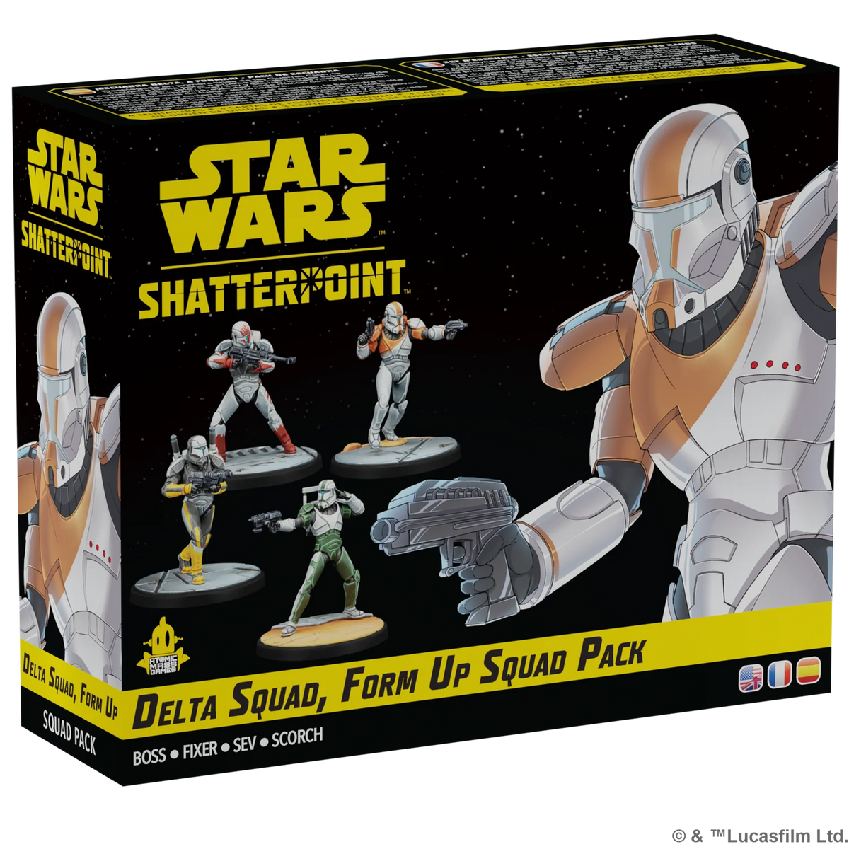 ASMODEE - Star Wars Shatterpoint: Delta Squad Form Up Squad Pack (Inglés)