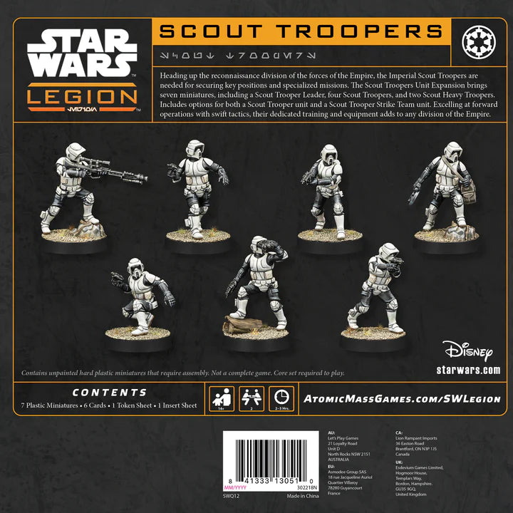 Star Wars Legion: Scout Troopers (Inglés) - Gamesmart