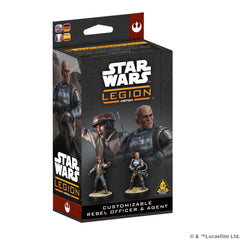 ASMODEE - Star Wars Legion: Customizable Rebel Officer & Agent (Inglés)