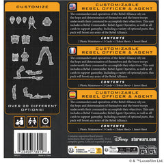 ASMODEE - Star Wars Legion: Customizable Rebel Officer & Agent (Inglés)