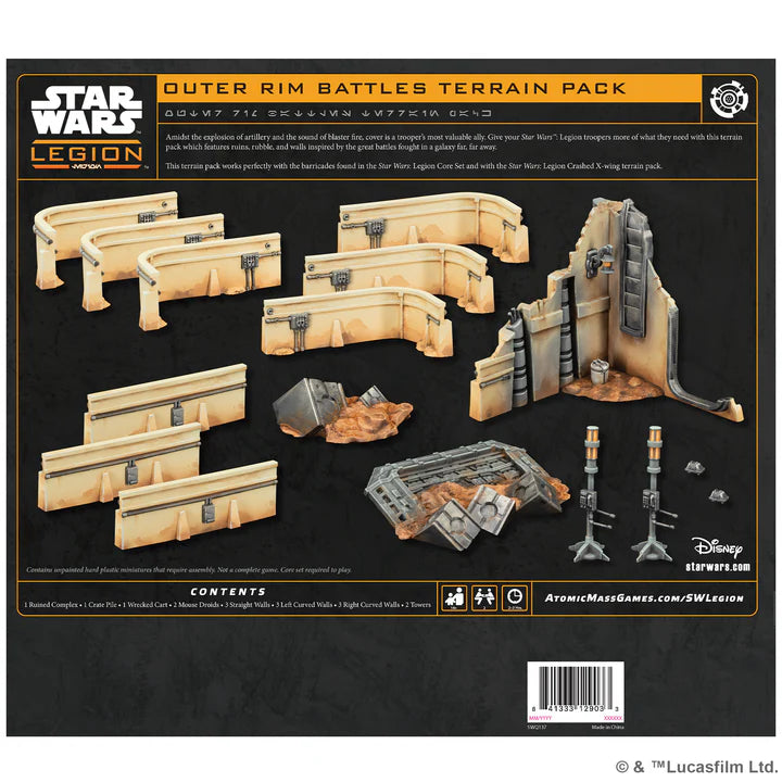 ASMODEE - Star Wars Legion: Outer Rim Battles Terrain Pack (Inglés) - Gamesmart