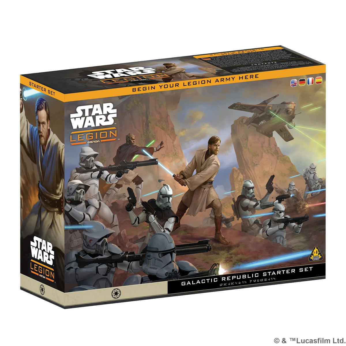 ASMODEE - Star Wars Legion: Galactic Republic Starter Set (Inglés)