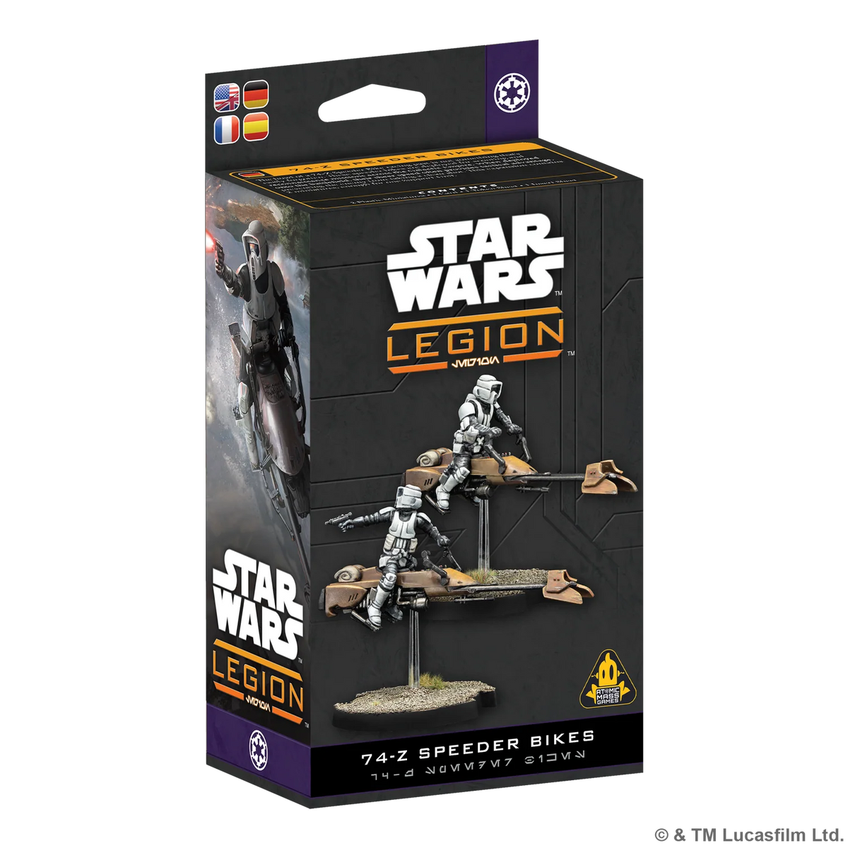 ASMODEE - Star Wars Legion: 74-Z Speeder Bike (Inglés)