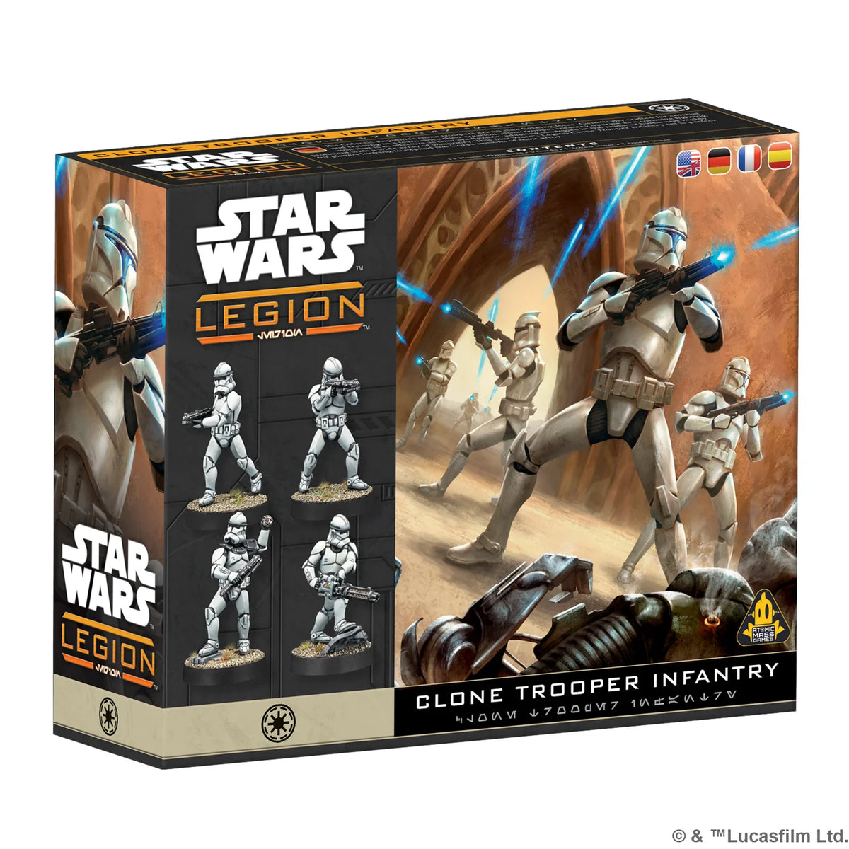 ASMODEE - Star Wars Legion: Clone Trooper Infantry (Inglés)
