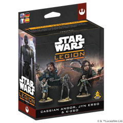 ASMODEE - Star Wars Legion: Cassian Andor, Jyn Erso & K-2SO (Inglés)