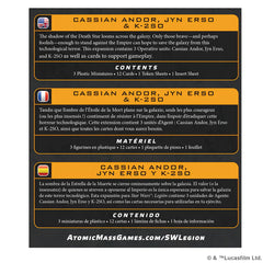 ASMODEE - Star Wars Legion: Cassian Andor, Jyn Erso & K-2SO (Inglés)