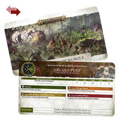 WHAOS - Warscroll Cards: Maggotkin of Nurgle (Inglés)