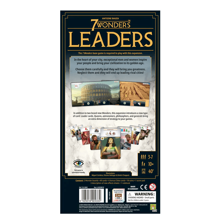 ASMODEE - 7 Wonders: Leaders New Edition (Inglés) - Gamesmart - Asmodee