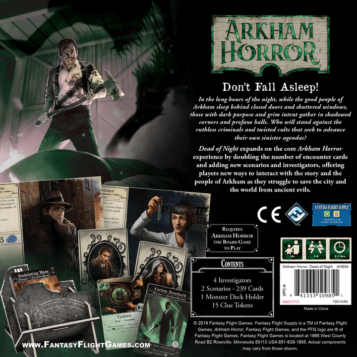 ASMODEE - Arkham Horror: Dead of Night Expansion (Inglés) - Gamesmart - Asmodee