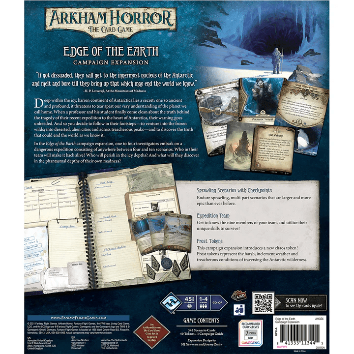 ASMODEE - Arkham Horror The Card Game: Edge of the Earth Campaign Expansion (Inglés) - Gamesmart - Asmodee