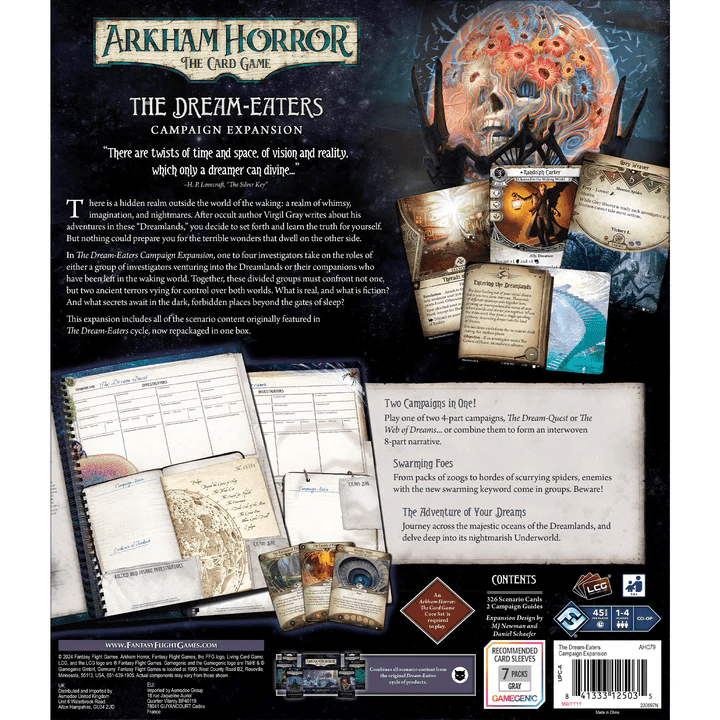 ASMODEE - Arkham Horror The Card Game: The Dream - Eaters Campaign Expansion (Inglés) - Gamesmart - Asmodee