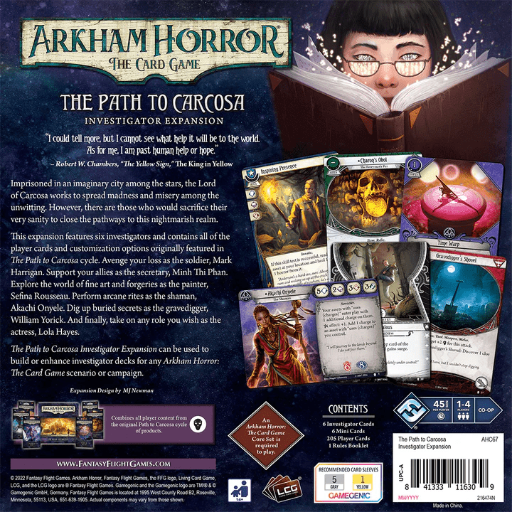ASMODEE - Arkham Horror The Path to Carcosa Investigator Expansion (Inglés) - Gamesmart - Asmodee