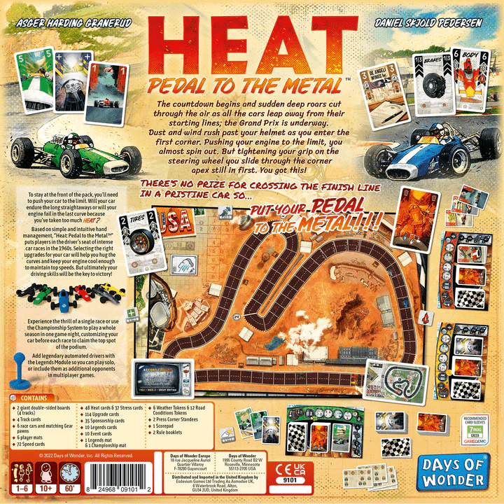 ASMODEE - HEAT: Pedal to the Metal - Gamesmart - Asmodee