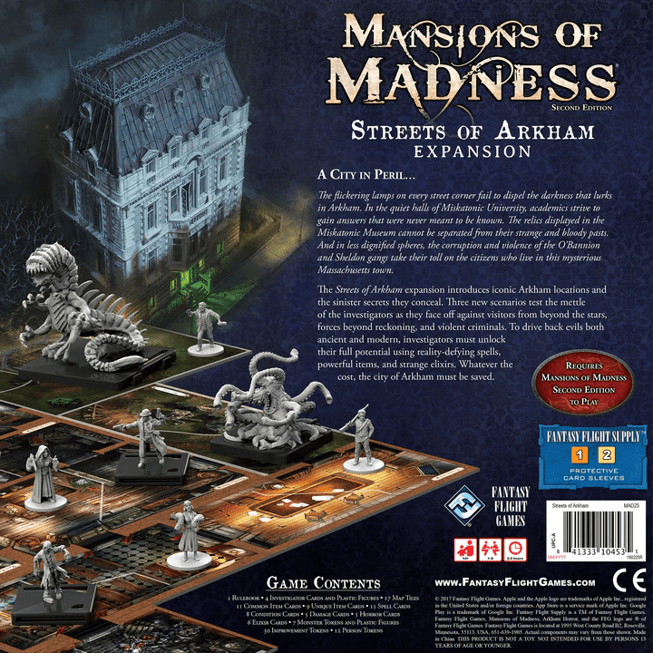 ASMODEE - Mansions of Madness: Streets of Arkham Expansion (Inglés) - Gamesmart - Asmodee