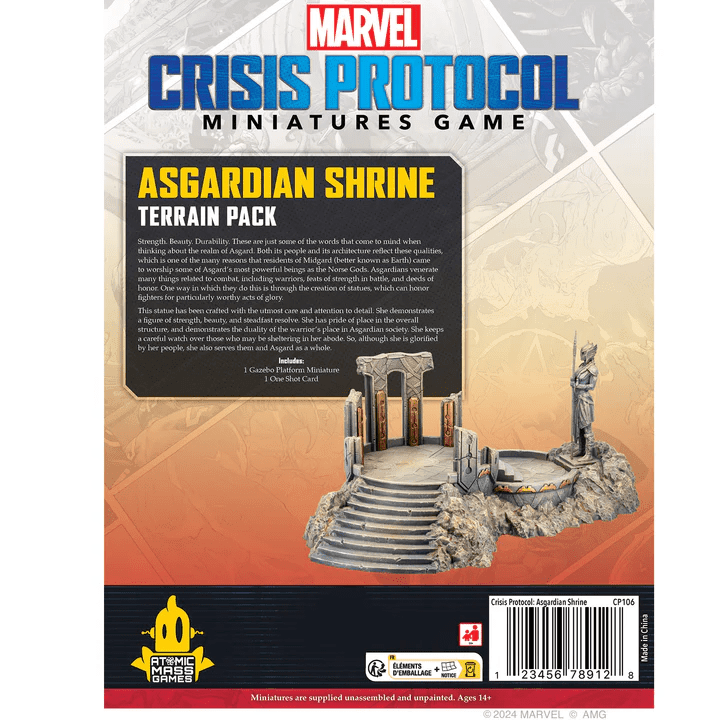 ASMODEE - Marvel Crisis Protocol Asgardian Shrine Terrain Pack (Inglés) - Gamesmart - Asmodee
