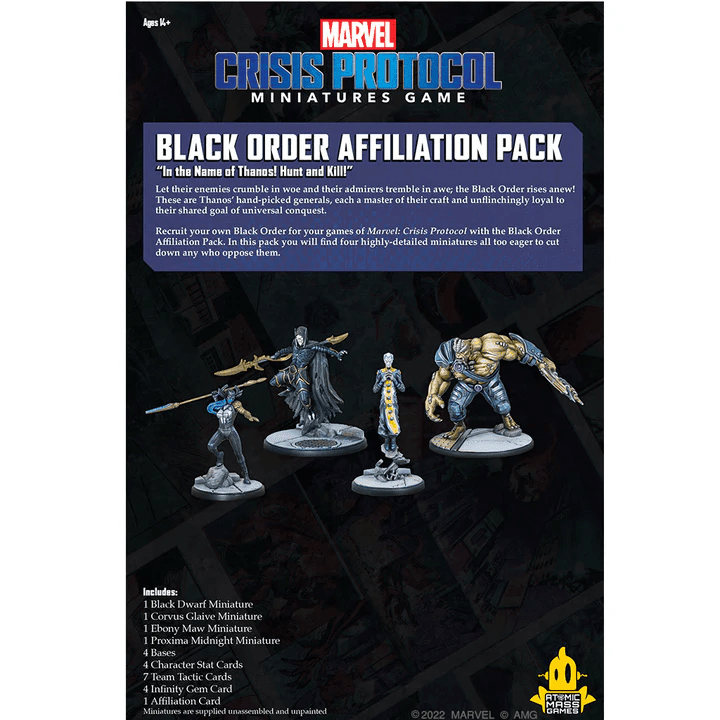 ASMODEE - Marvel: Crisis Protocol - Black Order Affiliation Pack - Gamesmart - Asmodee
