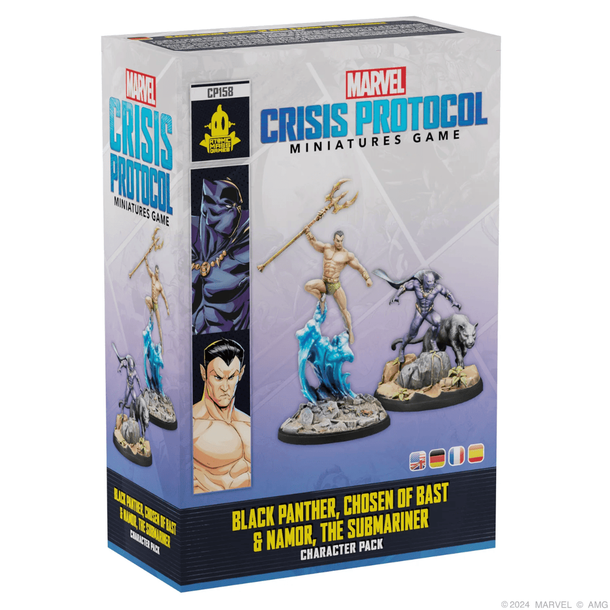 ASMODEE - Marvel Crisis Protocol Black Panther, Chosen of Bast & Namor, the Sub - Mariner (Inglés) - Gamesmart - Asmodee