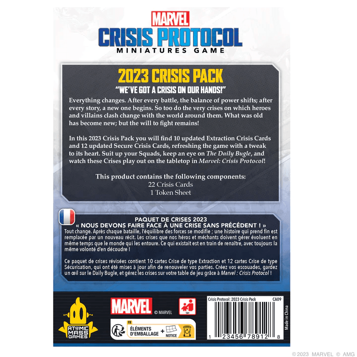 Asmodee Card ASMODEE - Marvel Crisis Protocol Crisis Card Pack 2023 (Inglés) – Gamesmart