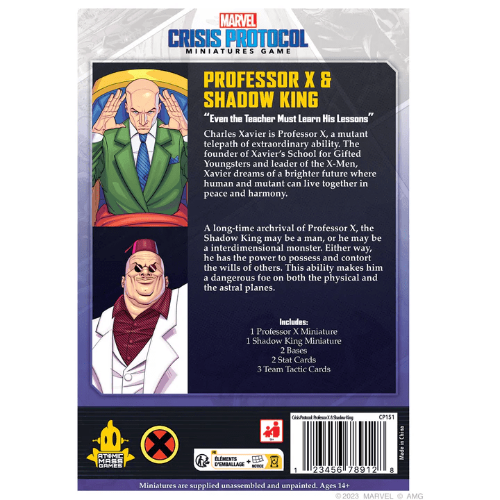 ASMODEE - Marvel Crisis Protocol Professor X & Shadow King (Inglés) - Gamesmart