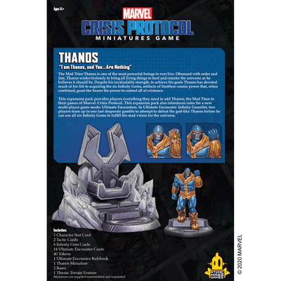 ASMODEE - Marvel Crisis Protocol: Thanos - Gamesmart - Asmodee