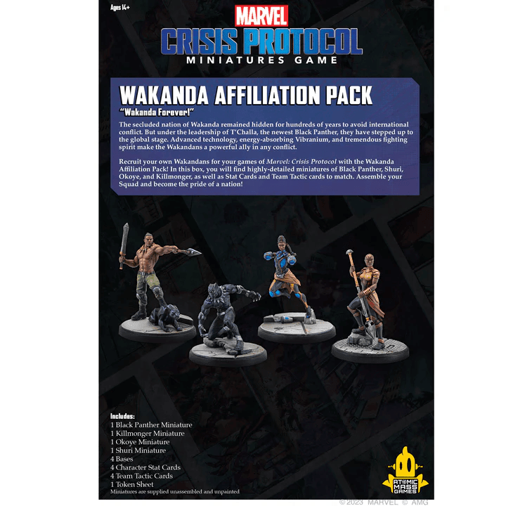 ASMODEE - Marvel Crisis Protocol: Wakanda Affiliation Pack - Gamesmart - Asmodee