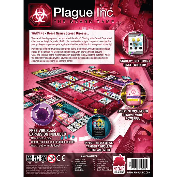 ASMODEE - Plague Inc. The Board Game (Inglés) - Gamesmart - Asmodee