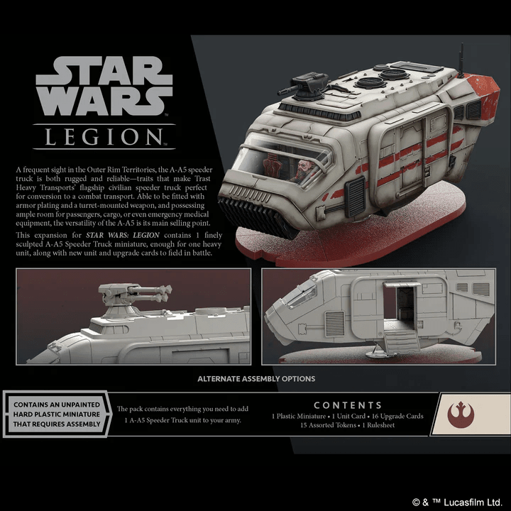 ASMODEE - Star Wars Legion: A - A5 Speeder Truck - Gamesmart - Asmodee