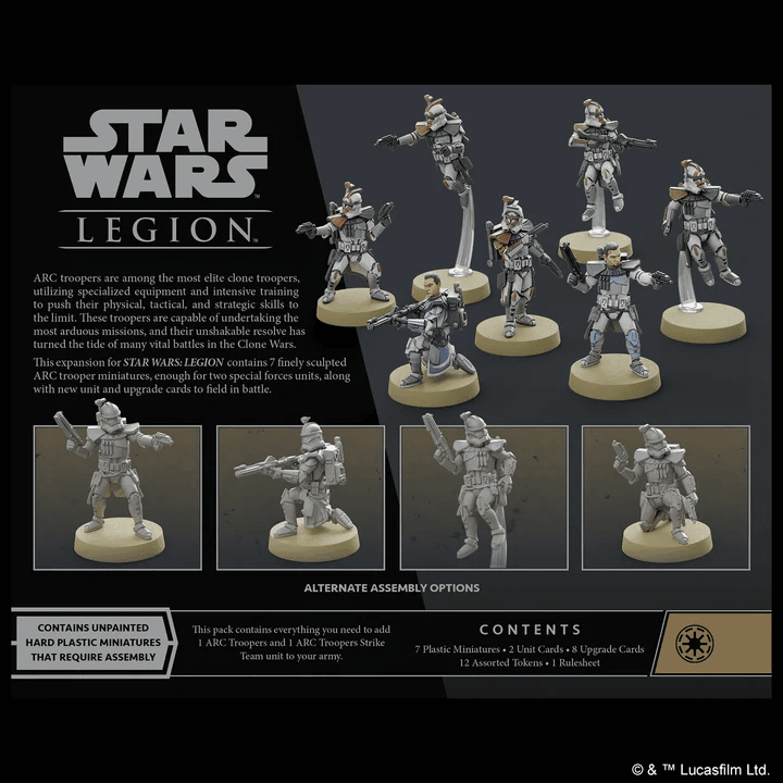 ASMODEE - Star Wars Legion: ARC Troopers Unit Expansion - Gamesmart - Asmodee