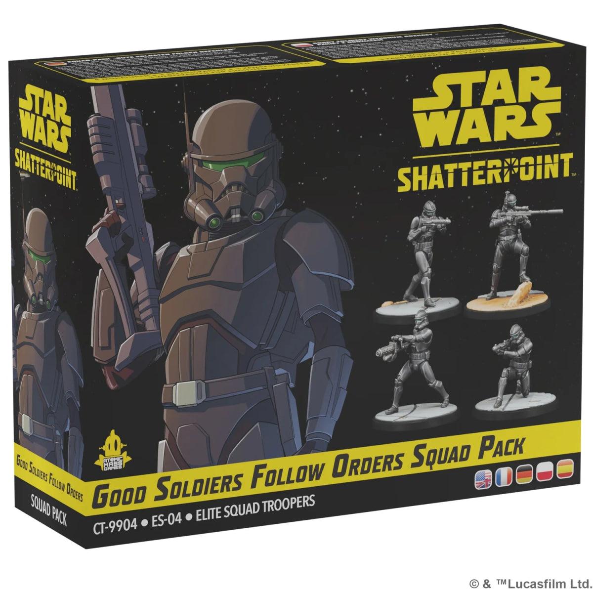 ASMODEE - Star Wars Shatterpoint: Good Soldiers Follow Orders Squad Pack - Gamesmart - Asmodee