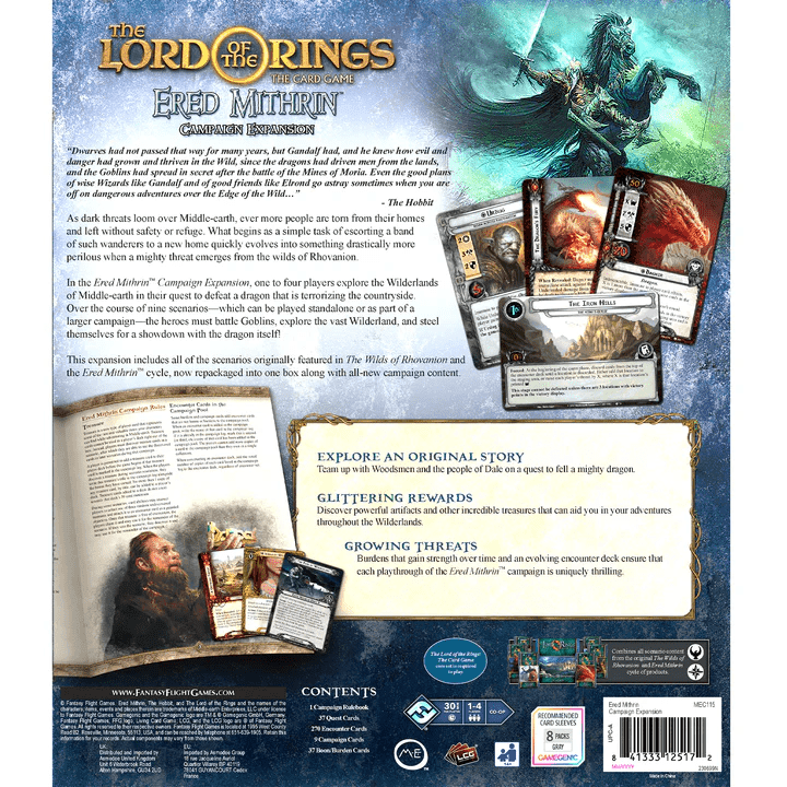 ASMODEE - The Lord of the Rings: Ered Mithrin Campaign Expansion (Inglés) - Gamesmart - Asmodee