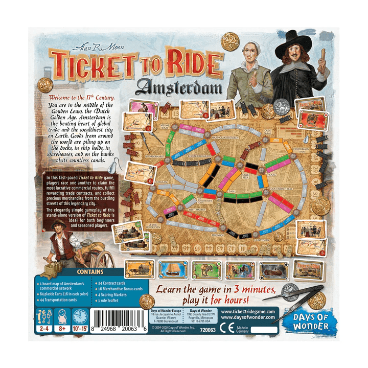 ASMODEE - Ticket to Ride Amsterdam (Inglés) - Gamesmart