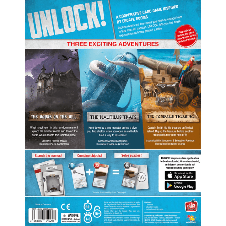 ASMODEE - UNLOCK! Mystery Adventures (Inglés) - Gamesmart - Asmodee