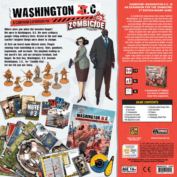 ASMODEE - Zombicide Washington Z.C. (Inglés) - Gamesmart - Asmodee