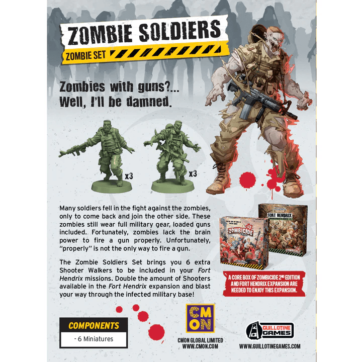 ASMODEE - Zombicide: Zombie Soldiers Set (Inglés) - Gamesmart - Asmodee