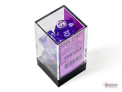 CHESSEX - Dados Poliédricos Borealis Purple/white Luminary - Gamesmart - Chessex
