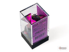 CHESSEX - Dados Poliédricos Gemini Black - Purple/Gold - Gamesmart - Chessex