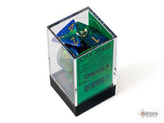 CHESSEX - Dados Poliédricos Gemini Blue - Green/gold - Gamesmart - Chessex