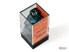 CHESSEX - Dados Poliédricos Nebula Oceanic/gold Luminary - Gamesmart - Chessex